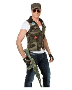 Kostüm-Weste Army Mit Kappe