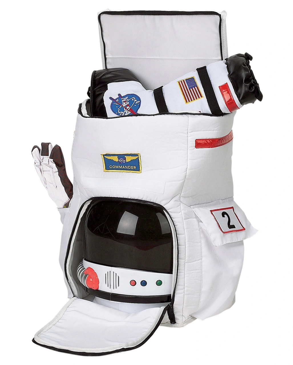 Weißer Astronauten Rucksack – Bild 2