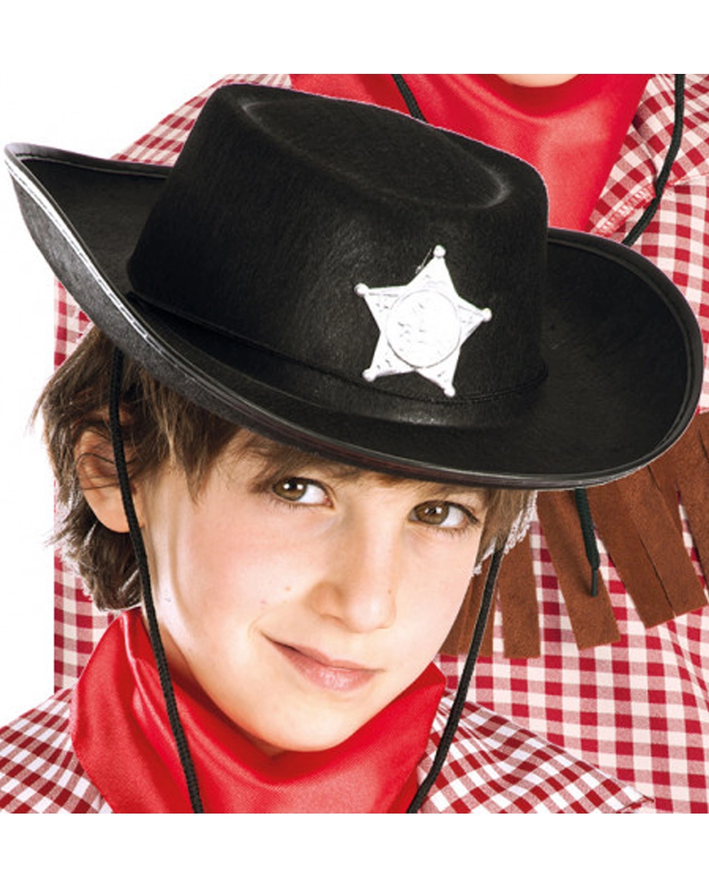 Kinder Cowboyhut Schwarz