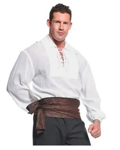 Seeräuber Kostüm Hemd Weiß