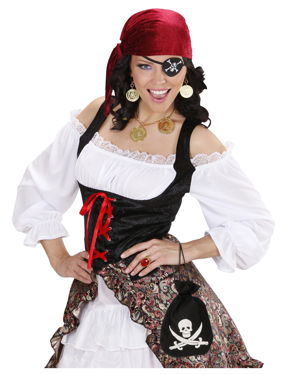 Piraten Beutel Mit Totenkopf – Bild 2